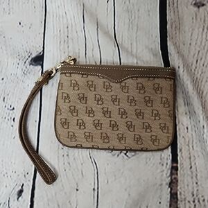 Dooney & Bourke Small Canvas/Leather Wristlet